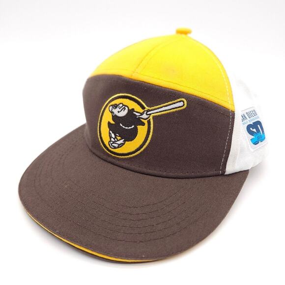 San Diego Padres Swinging Friar Panel Snapback Hat Stadium Giveaway MLB Ball Cap - Picture 1 of 7